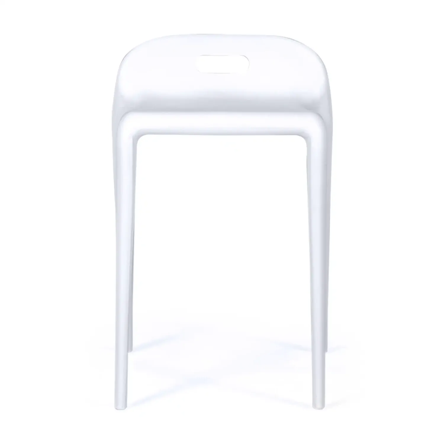 Tabouret design Didi 45 cm Blanc | Design minimaliste et léger