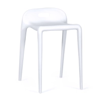 Barstol design Didi 45 cm Vit | Minimalistisk och lättviktig design