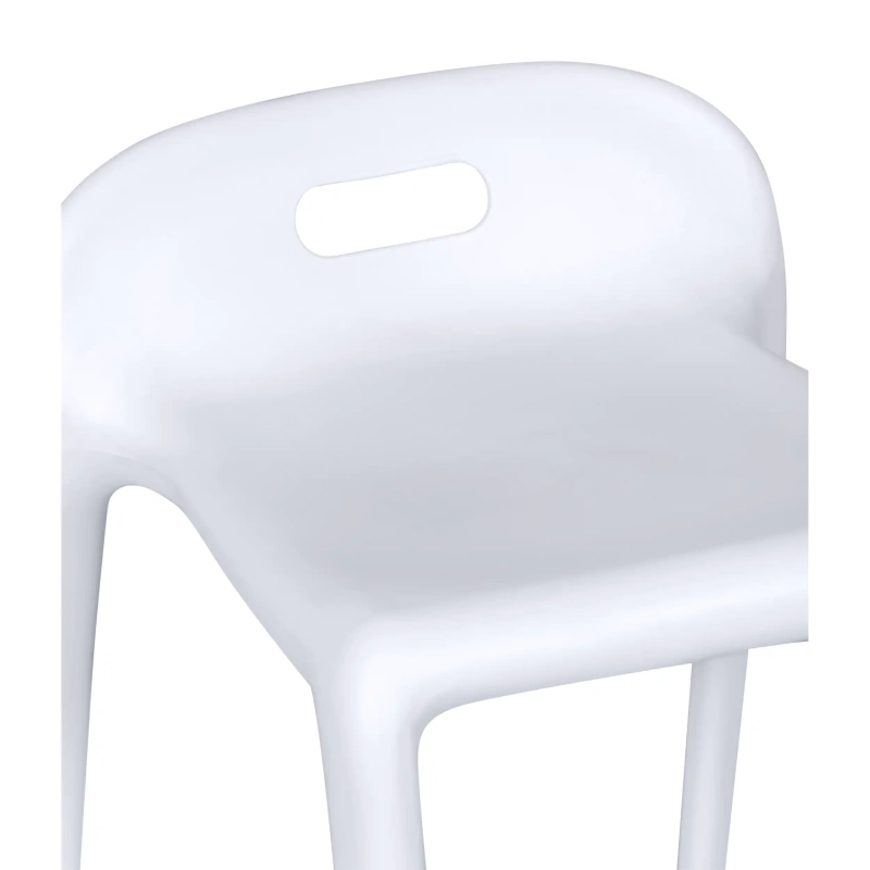 Stołek design Didi 45 cm Biały | Minimalistyczny i lekki design
