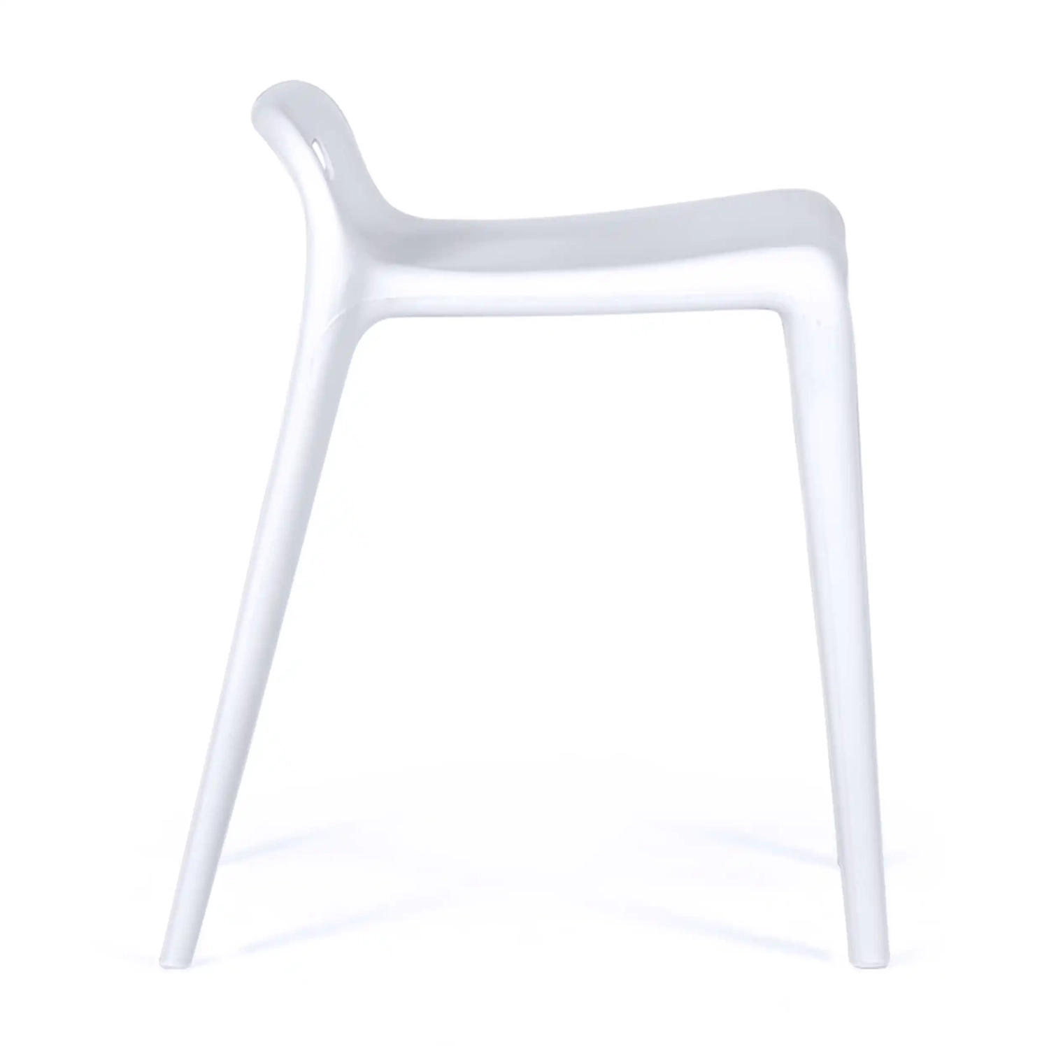 Stołek design Didi 45 cm Biały | Minimalistyczny i lekki design