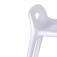 Tabouret design Didi 45 cm Blanc | Design minimaliste et léger