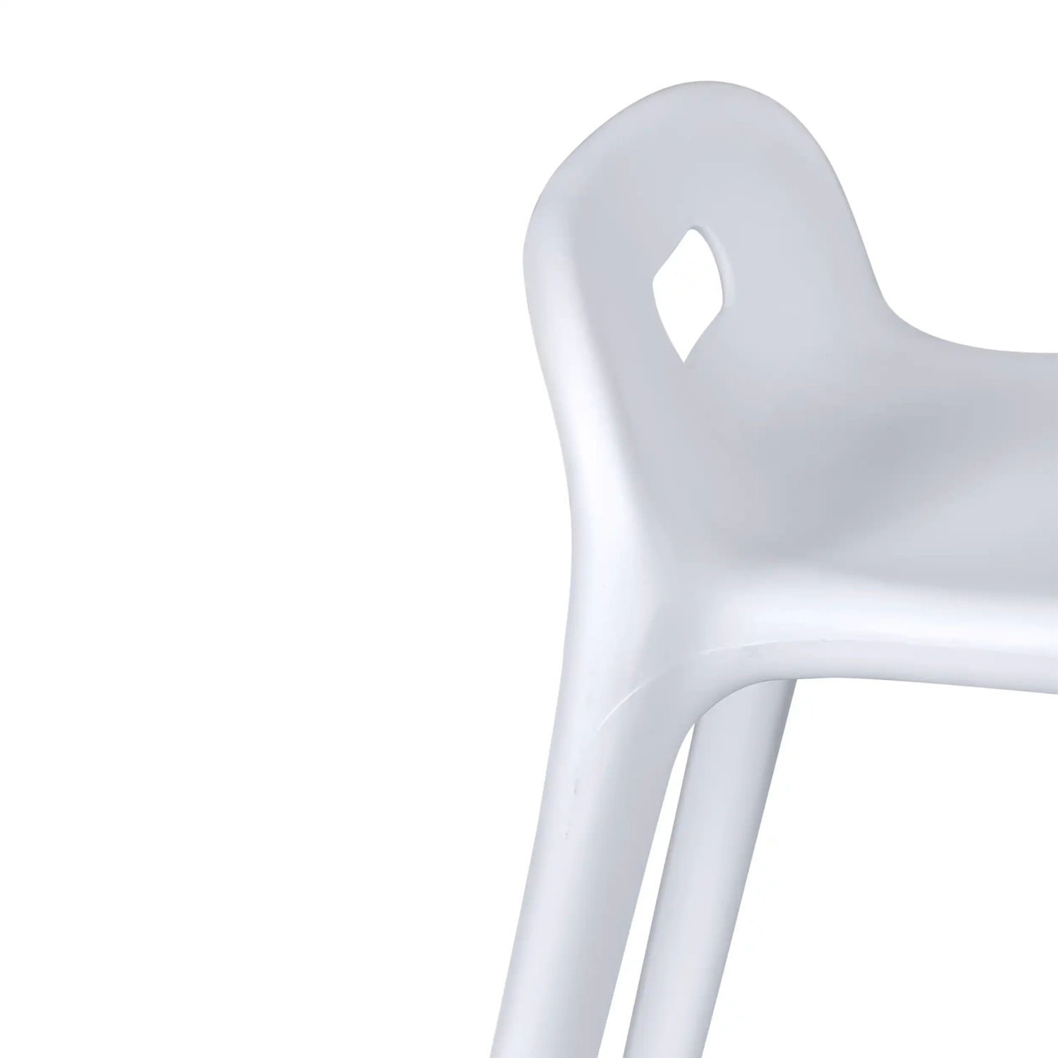 Barstoel design Didi 45 cm Wit | Minimalistisch en lichtgewicht ontwerp
