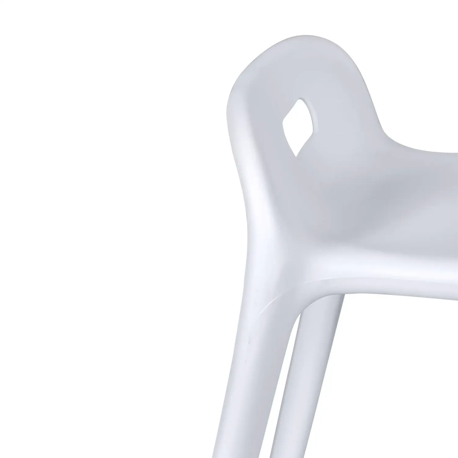 Tabouret design Didi 45 cm Blanc | Design minimaliste et léger