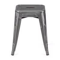 Tabouret Métallique Bistro 45 cm | Style industriel empilable
