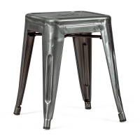 Taburete Metálico Bistro 45 cm | Estilo Industrial Apilable