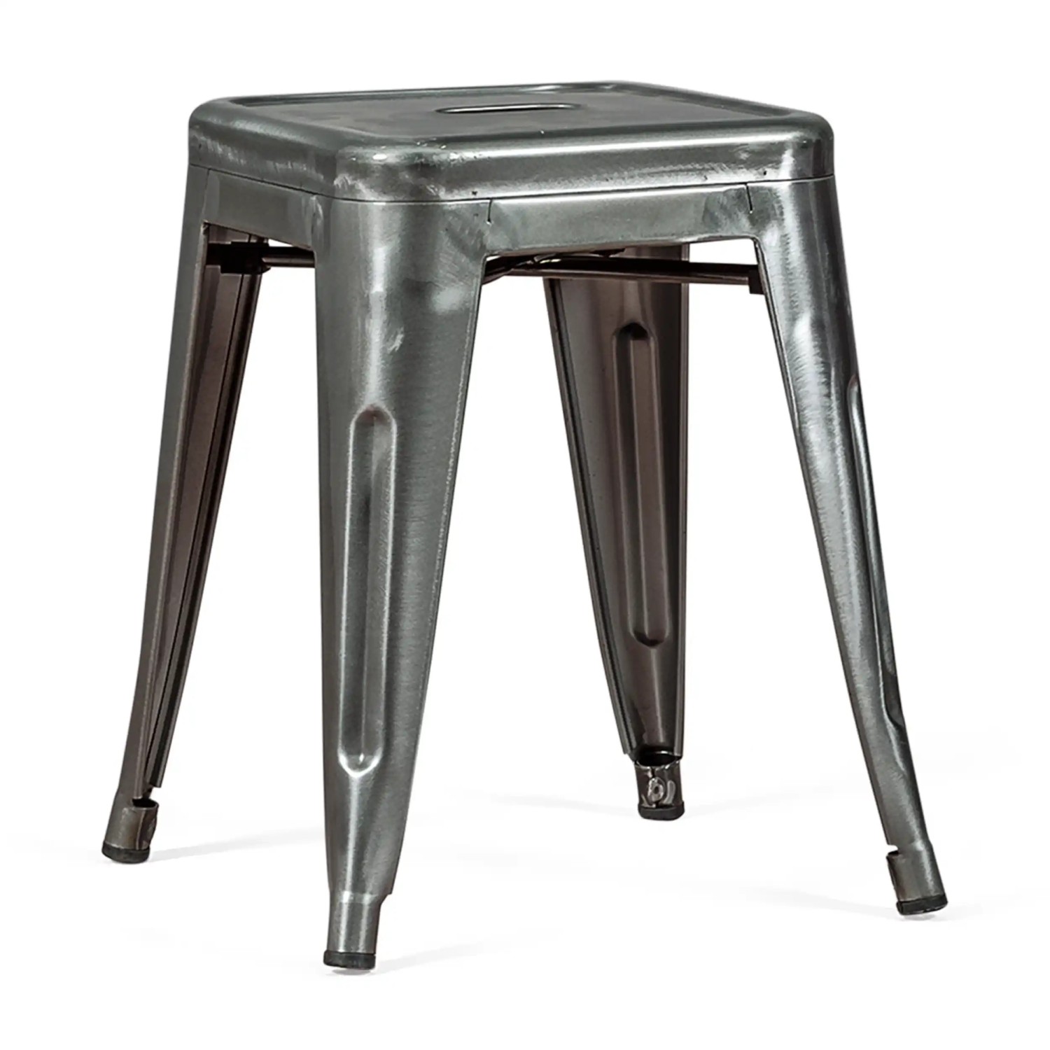 Barstoel Metallic Bistro 45 cm | Industriële stijl Stapelbaar