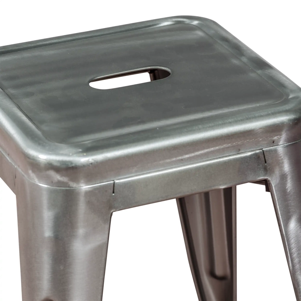 Tabouret Métallique Bistro 45 cm | Style industriel empilable
