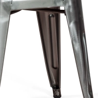 Jakkara Metallinen Bistro 45 cm | Industrial Style pinottava