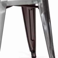 Tabouret Métallique Bistro 45 cm | Style industriel empilable