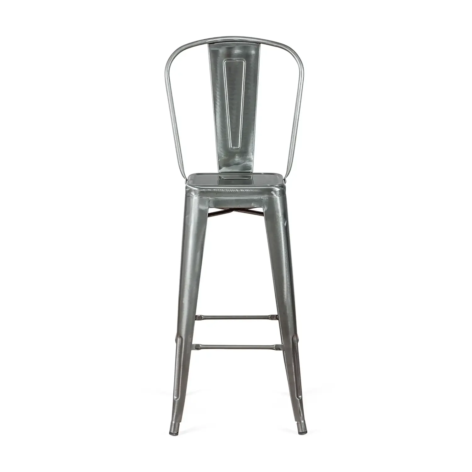 Tabouret Métallique avec dossier - Chaises et tabourets industriels