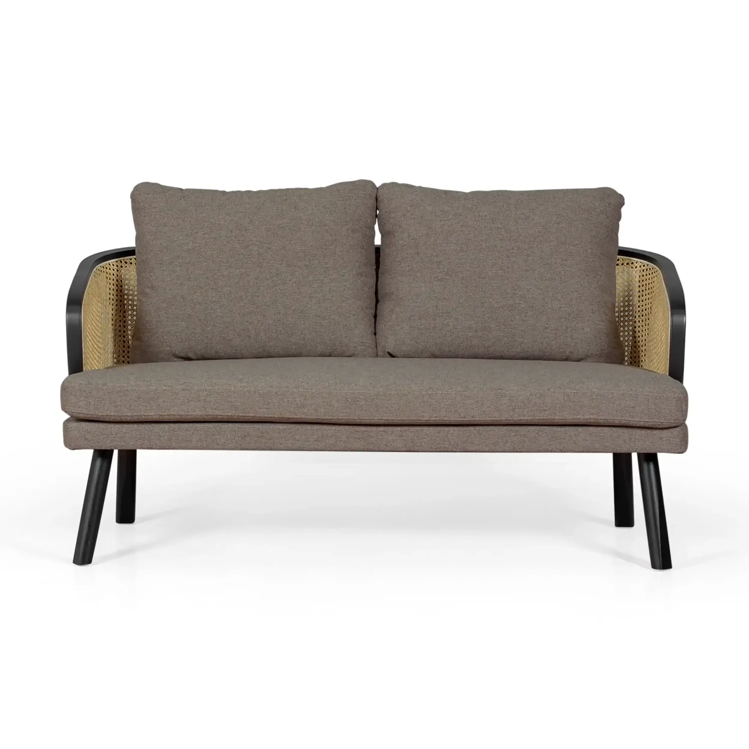 Canapé 2 places Loveseat Leeds en rotin naturel | Vintage Style Scandinave