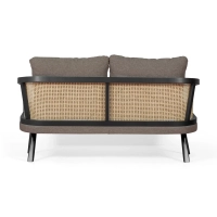 Loveseat 2-Sitzer Sofa Leeds aus natürlichem Rattan | Vintage Style Skandinavisch
