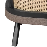 Sofá Loveseat de 2 Plazas Leeds en Ratán Natural | Estilo Vintage Nórdico