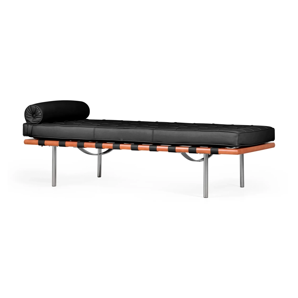 Replica Daybed Barcelona Daybed en cuir noir