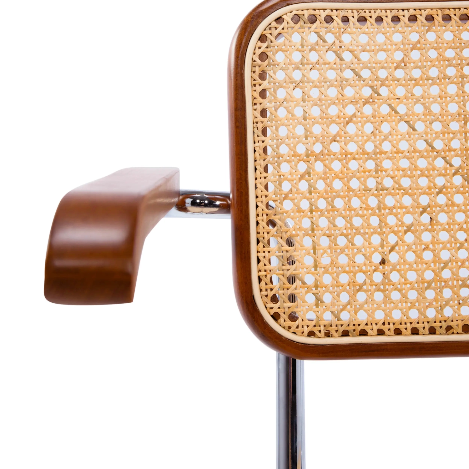 Cesca stoel met armleuningen - Rotan stoelen - Mobelarium