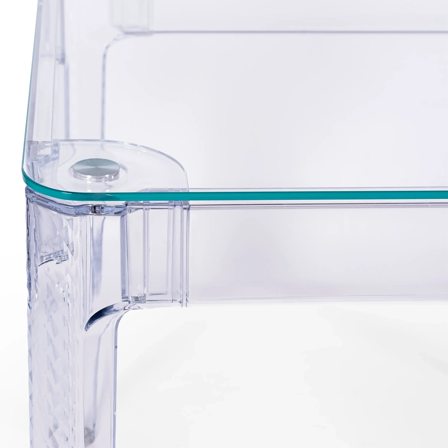 Ghost Square Esstisch 80 cm : Transparentes Modernes Design