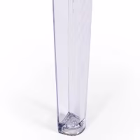 Ghost Square Dining Table 80 cm : Transparent Modern Design