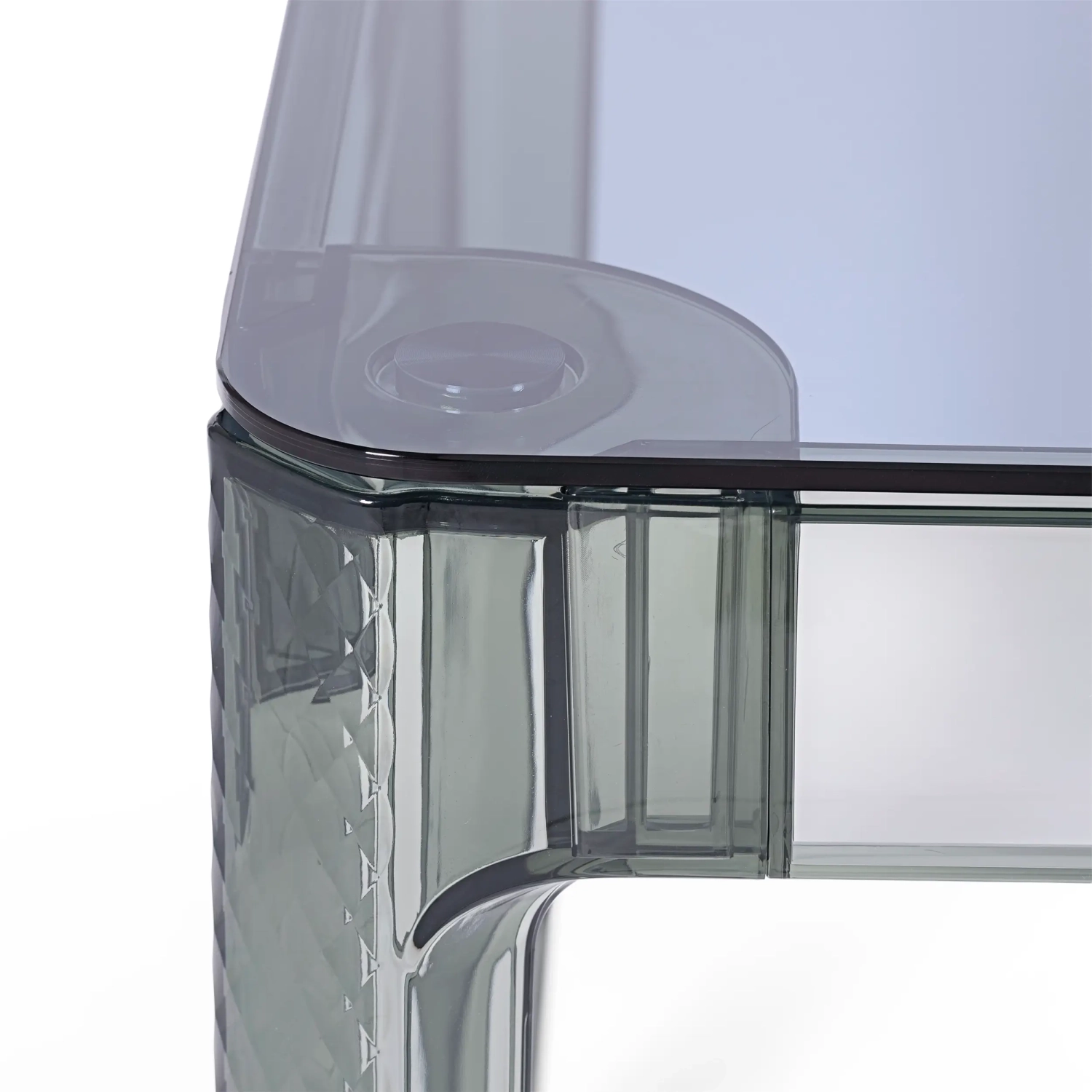 Ghost Square Esstisch 80 cm : Transparentes Modernes Design