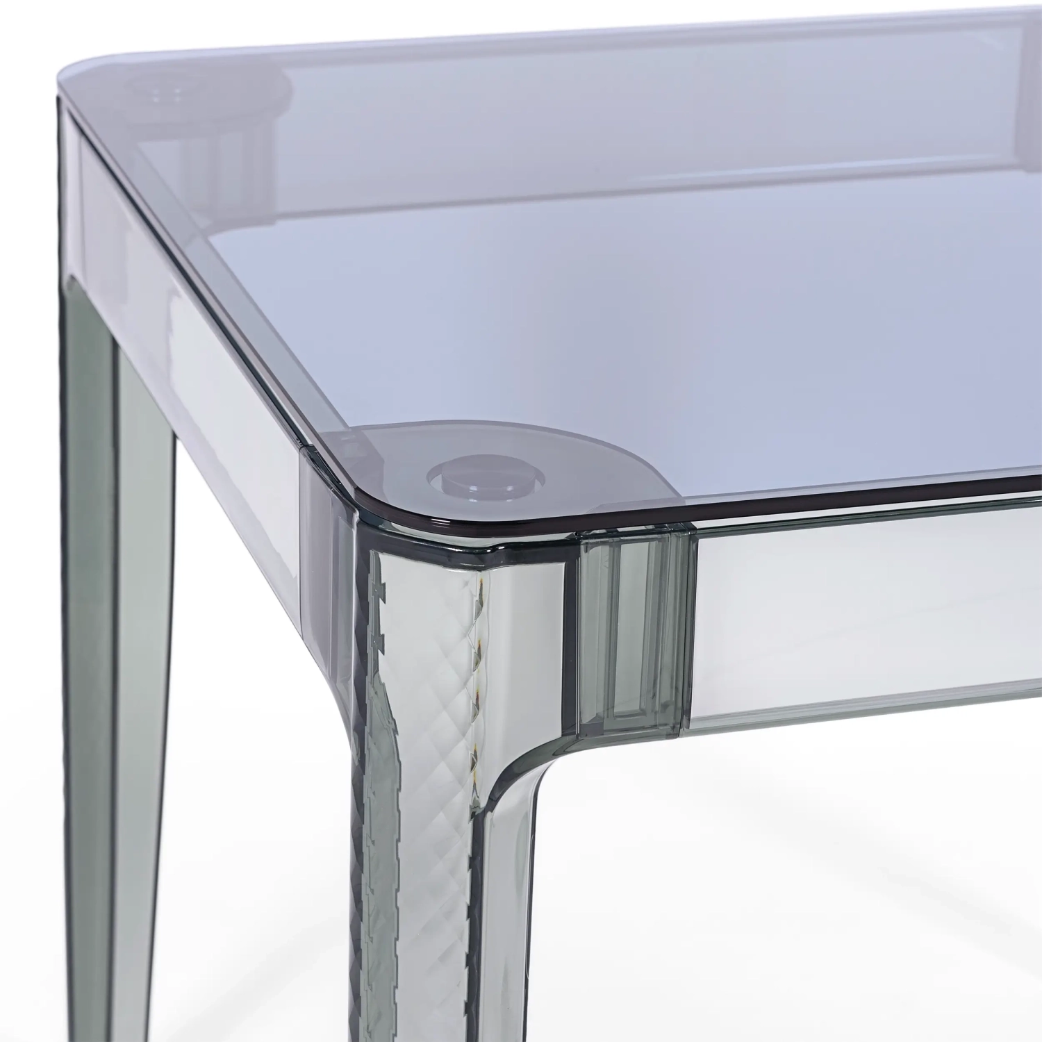 Ghost Square Esstisch 80 cm : Transparentes Modernes Design