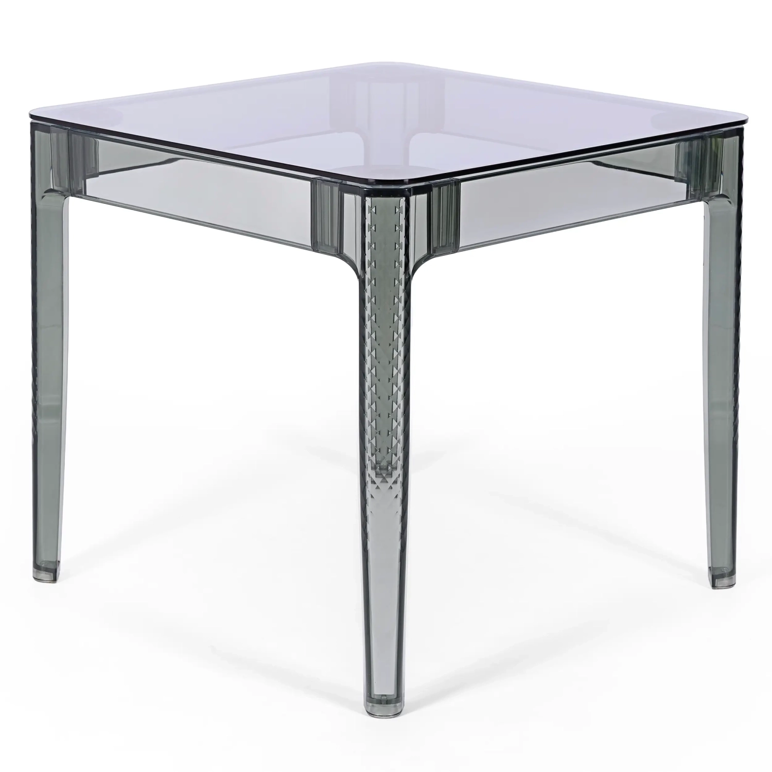 Ghost Square Esstisch 80 cm : Transparentes Modernes Design