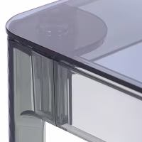 Ghost Square Dining Table 80 cm : Transparent Modern Design