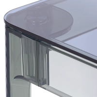 Tavolo da pranzo quadrato Ghost da 80 cm: design trasparente e moderno
