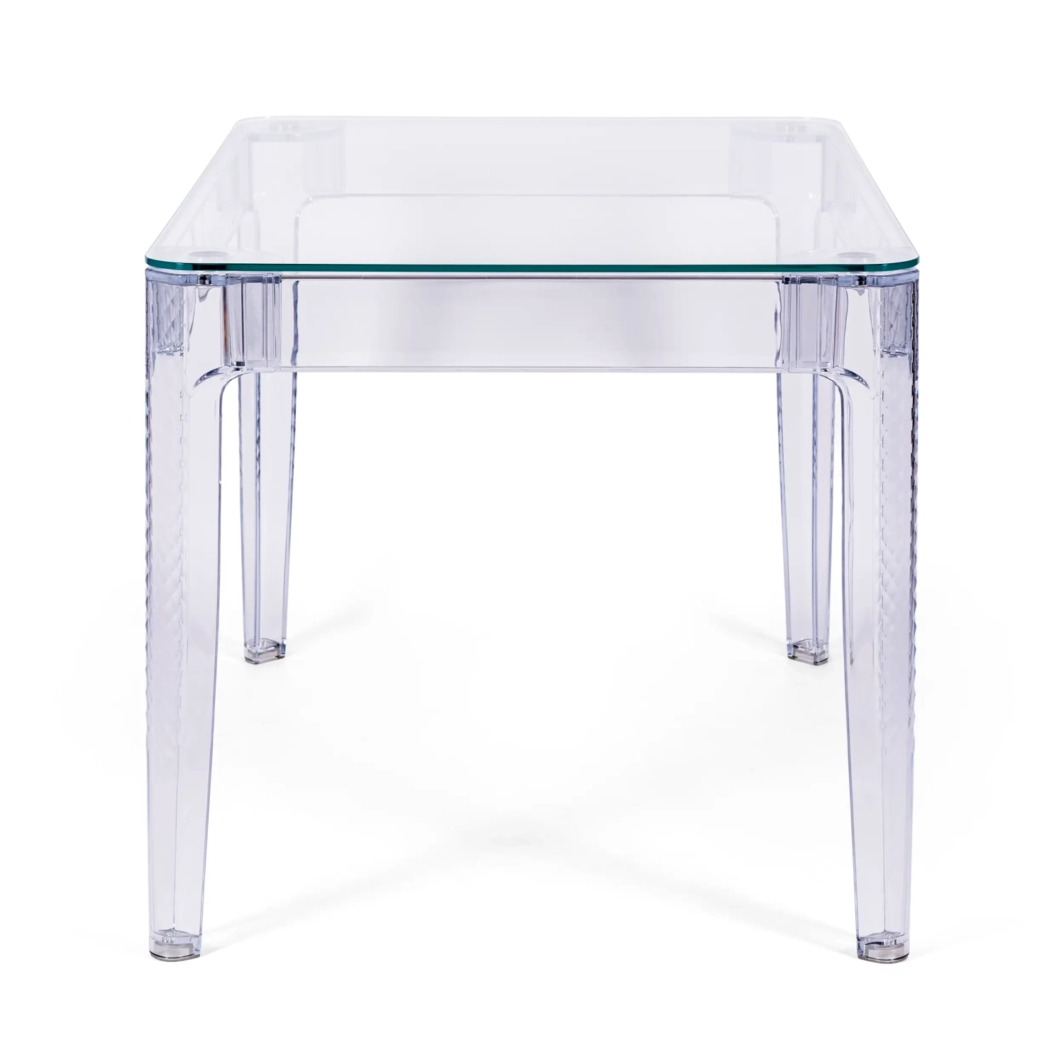 Mesa de Comedor Rectangular Ghost 120x80 cm | Diseño Transparente y Moderno