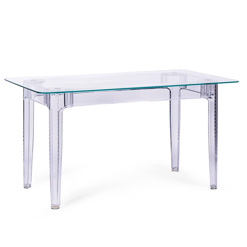 Tavolo da pranzo Ghost 140x80 cm | Design moderno trasparente