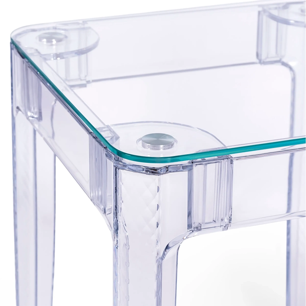 Ghost Square Table 60x60 cm | Transparent et design minimaliste