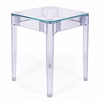 Ghost Square Table 60x60 cm | Transparent et design minimaliste