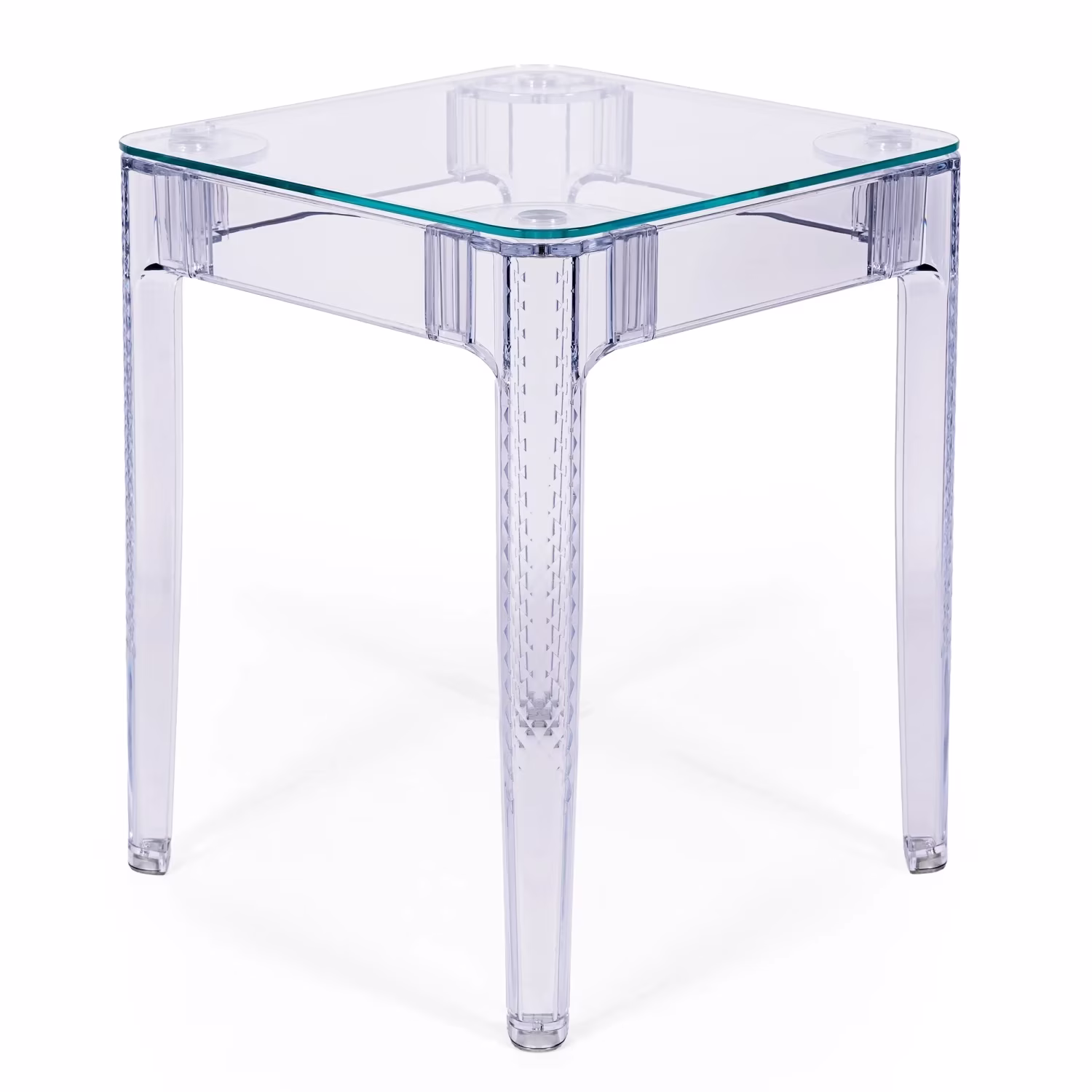Ghost Square Table 60x60 cm | Transparent et design minimaliste