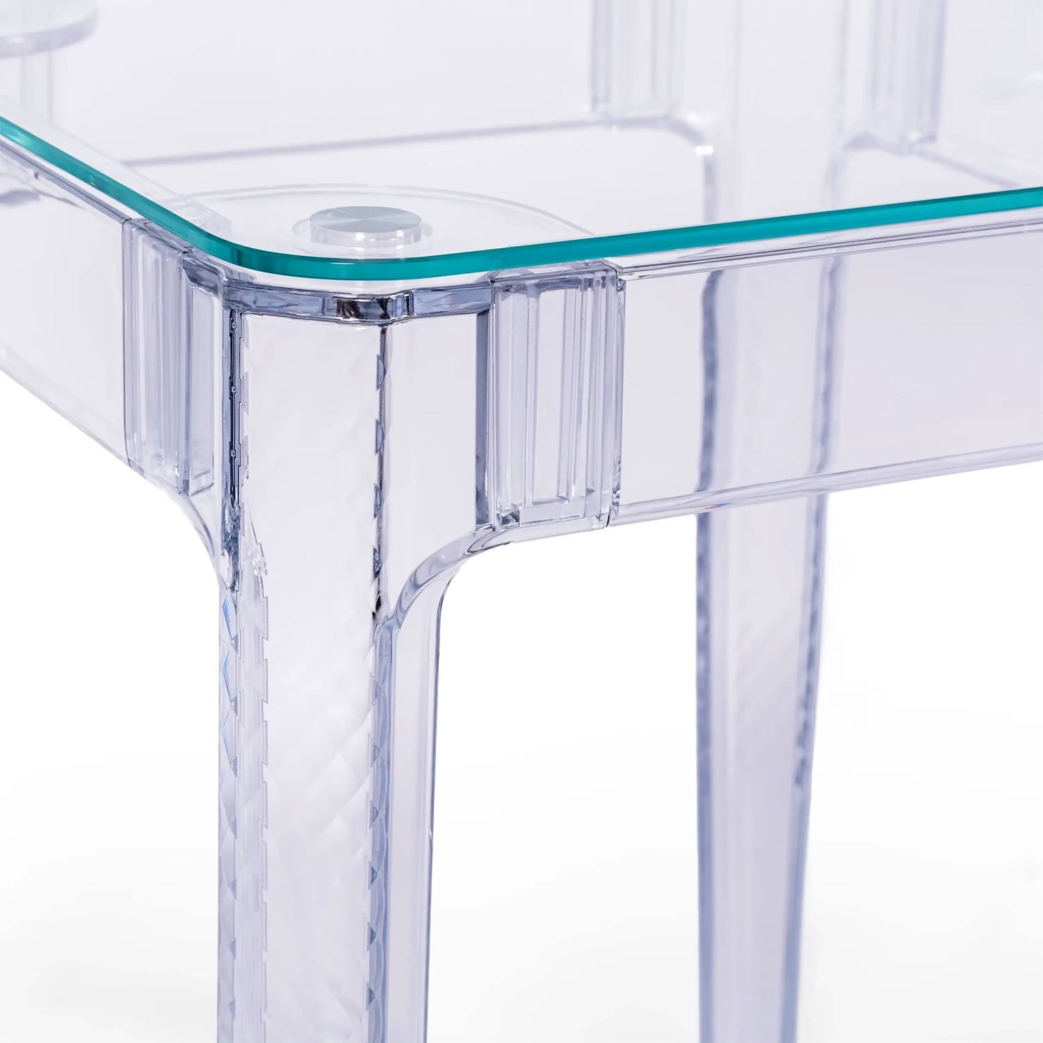 Ghost Square Table 60x60 cm | Transparent and Minimalist Design