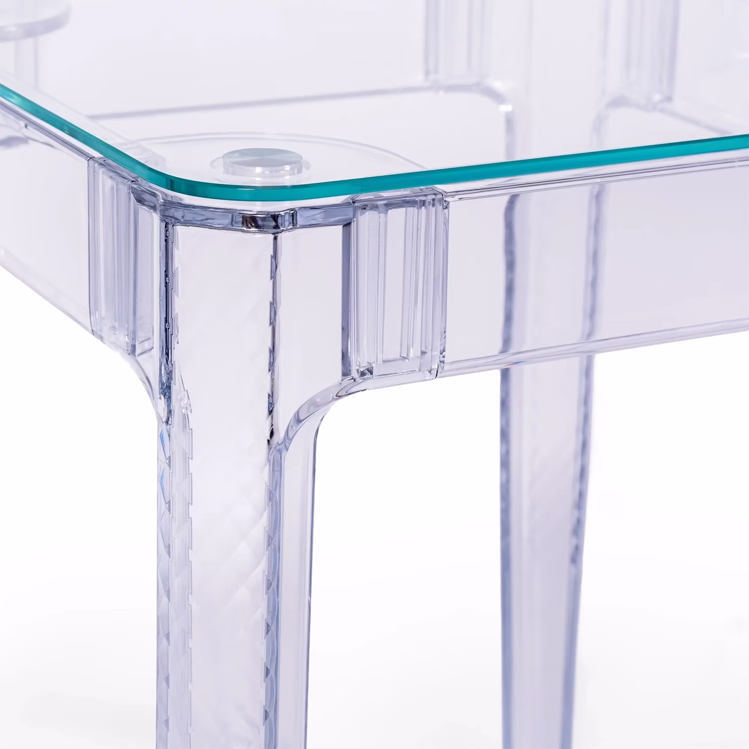 Ghost Square Table 60x60 cm | Transparent et design minimaliste