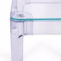 Ghost Square Table 60x60 cm | Transparent et design minimaliste
