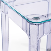 Ghost Square Table 60x60 cm | Transparent and Minimalist Design