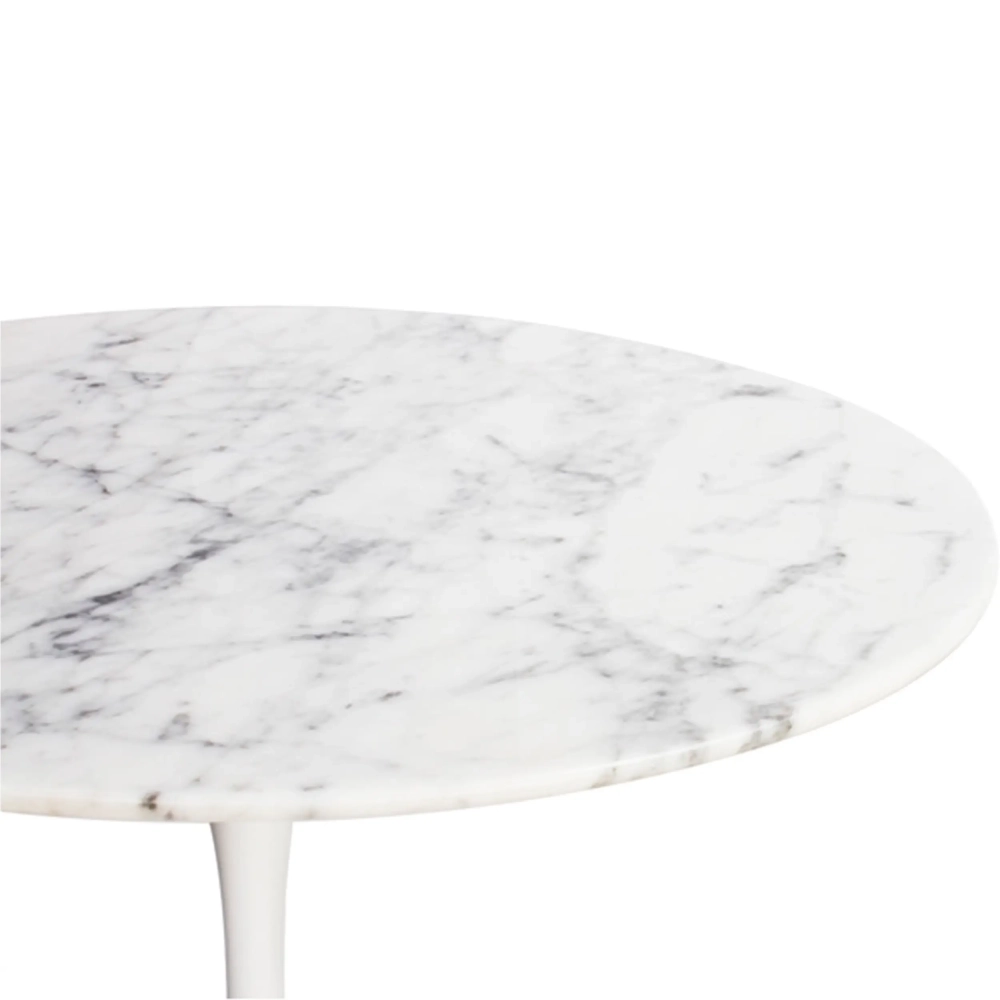 Inspiration Table d'appoint Tulip Table d'appoint en marbre de Carrare Ø50 cm Meubles Concept