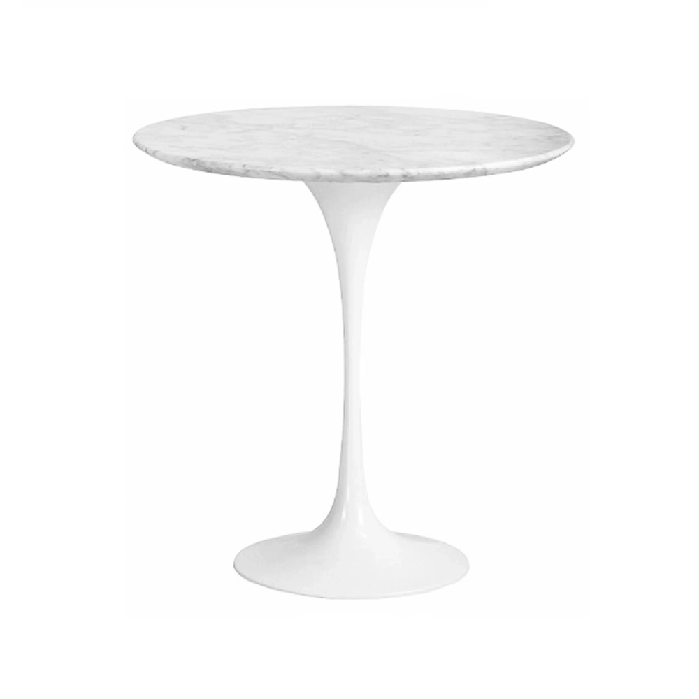 Inspiration Table d'appoint Tulip Table d'appoint en marbre de Carrare Ø50 cm Meubles Concept