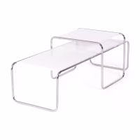 Réplique de la table basse blanche Laccio Breuer