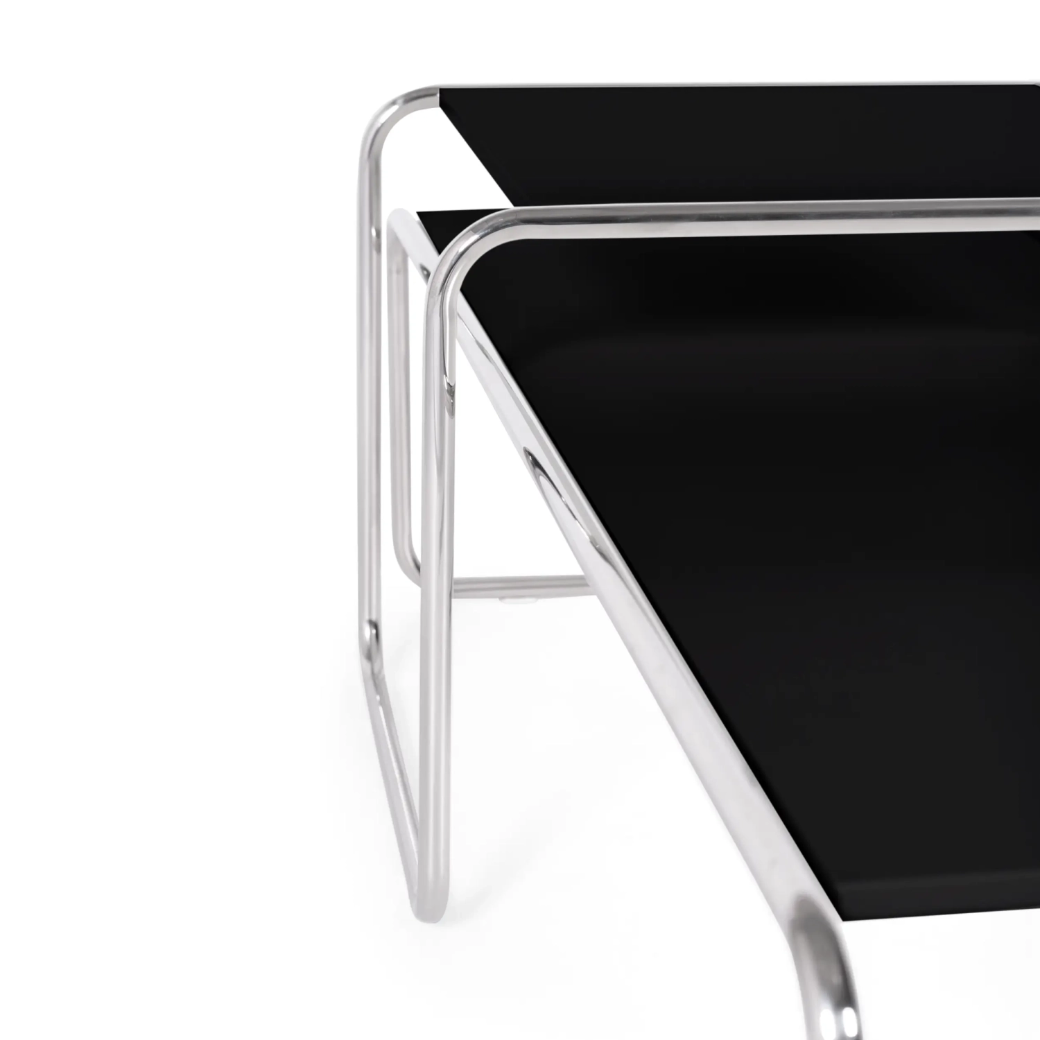 Conjunto de inspiração Mesas Laccio Breuer | Design Bauhaus | Mesas de centro e mesas de apoio