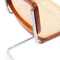 Krzesło Cesca niedrogie krzesło wykonane ze stali, buku i rattanu 🪑 | Mueble Design