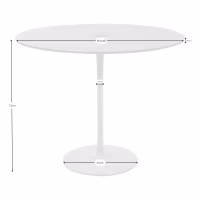 Table Tulip table en verre 90 cm | moderne et élégante | Meubles Concept