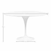 Inspiration Table à mangerStyle Tulip 120cm - Meubles Concept