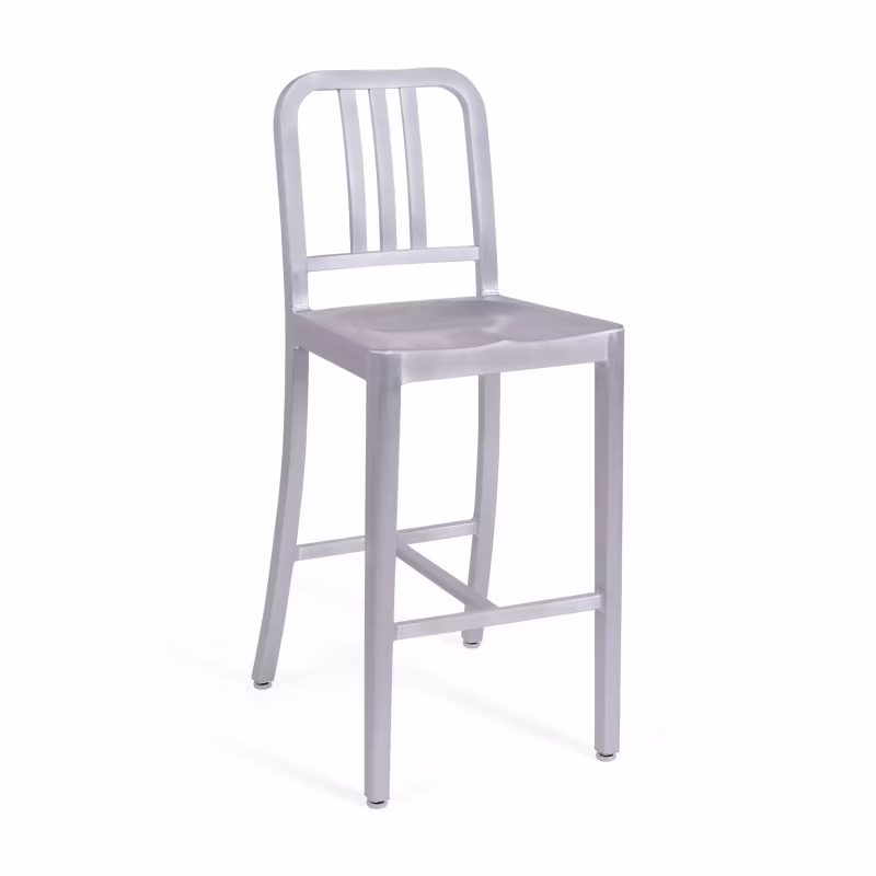 Tabouret Navi Army 66 cm en aluminium | Design industriel élégant