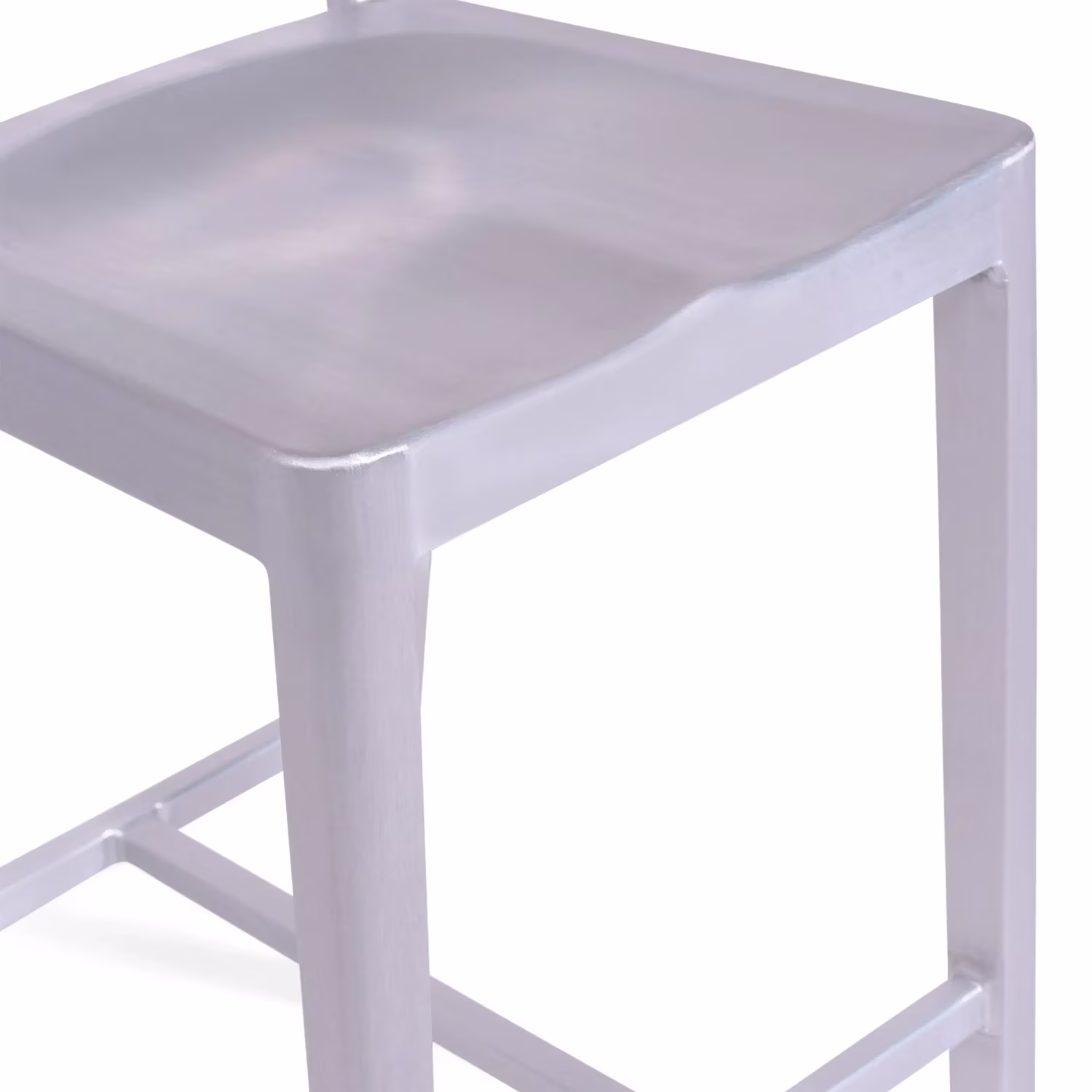 Tabouret Navi Army 66 cm en aluminium | Design industriel élégant