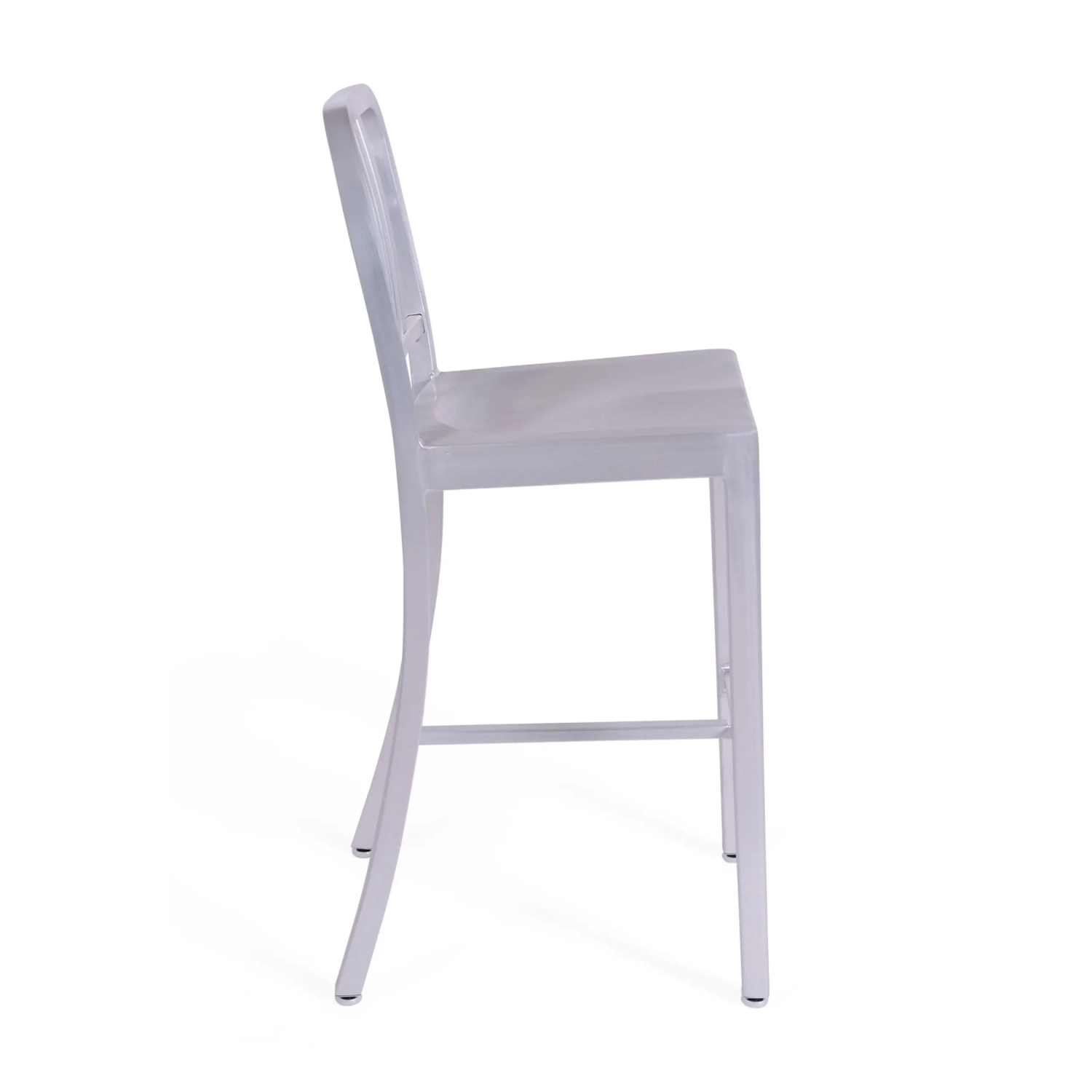 Barstoel Navi Army 66 cm in Aluminium | Stijlvol Industrieel Ontwerp