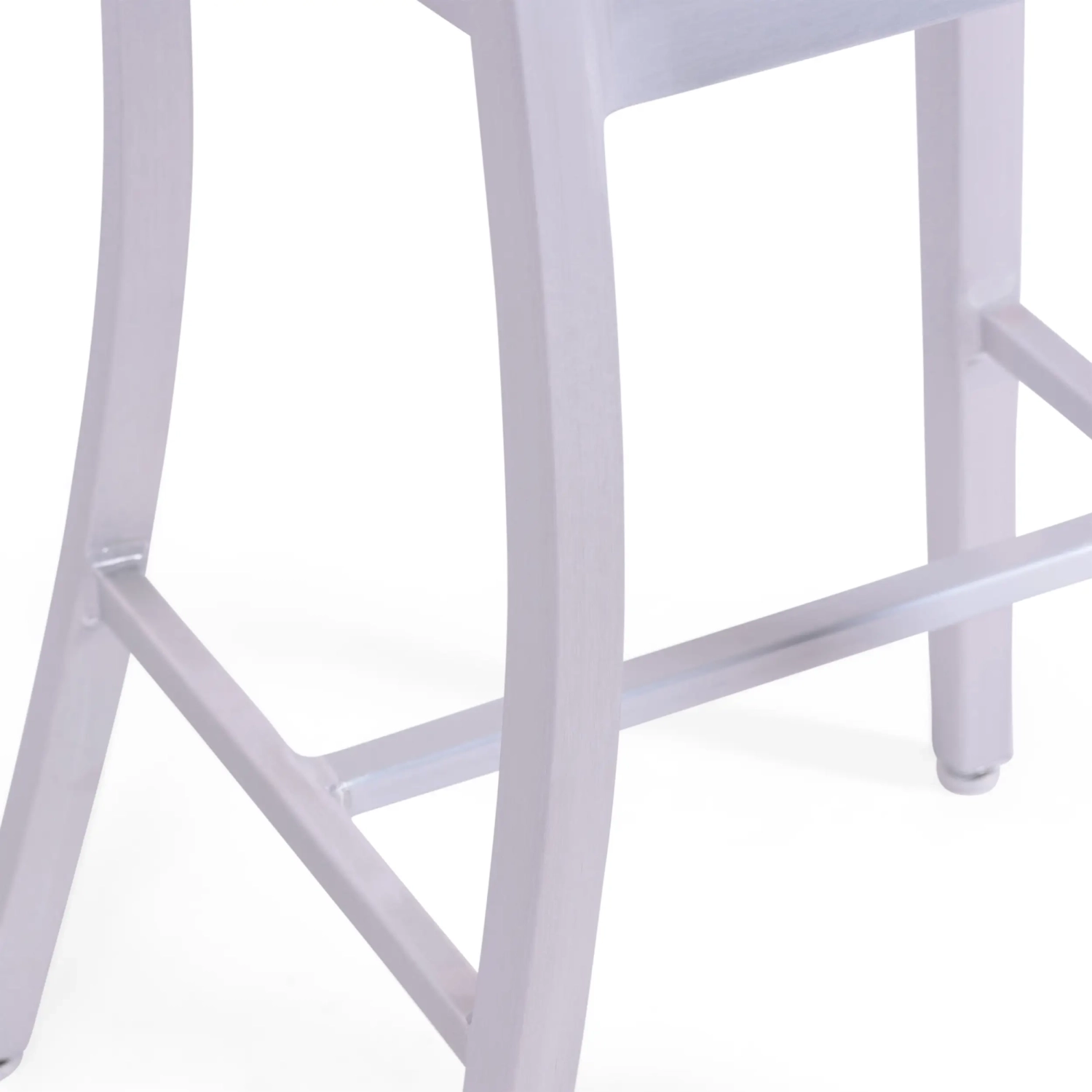 Barstoel Navi Army 66 cm in Aluminium | Stijlvol Industrieel Ontwerp