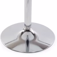 Table haute Boom 60 cm - Table moderne avec base chromée pour cuisine ou bar