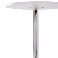 Table haute Boom 60 cm - Table moderne avec base chromée pour cuisine ou bar