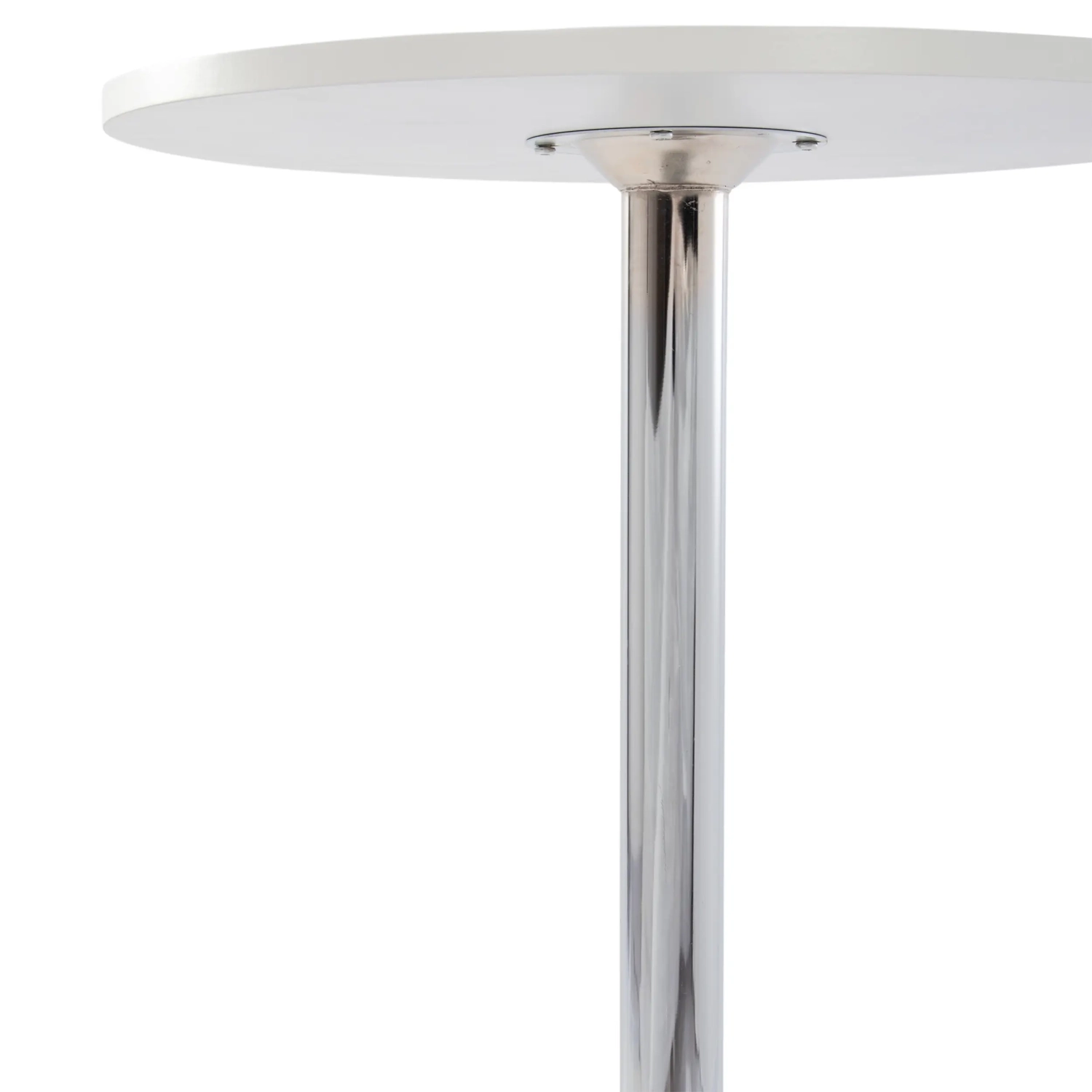 Boom 60 cm high table - Modern table with chrome base for kitchen or bar