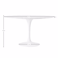 Inspiration Table Design Tulip 120Ø Marbre Carrare - Meubles Concept